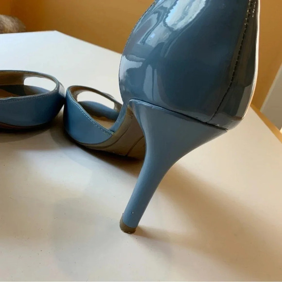MARC FISHER Blue Patent D'Orsay Sandals Size 7 - Picture 7 of 14